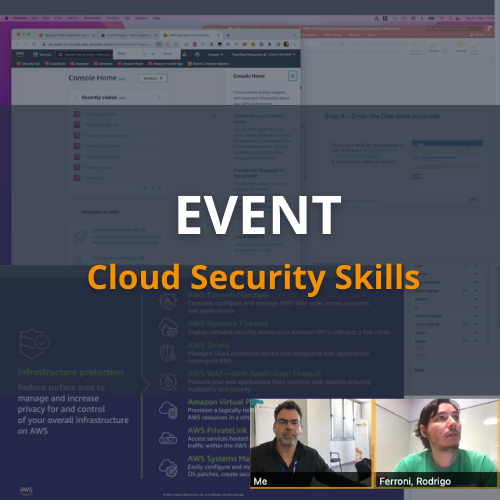 Evento de Habilidades Cloud Security